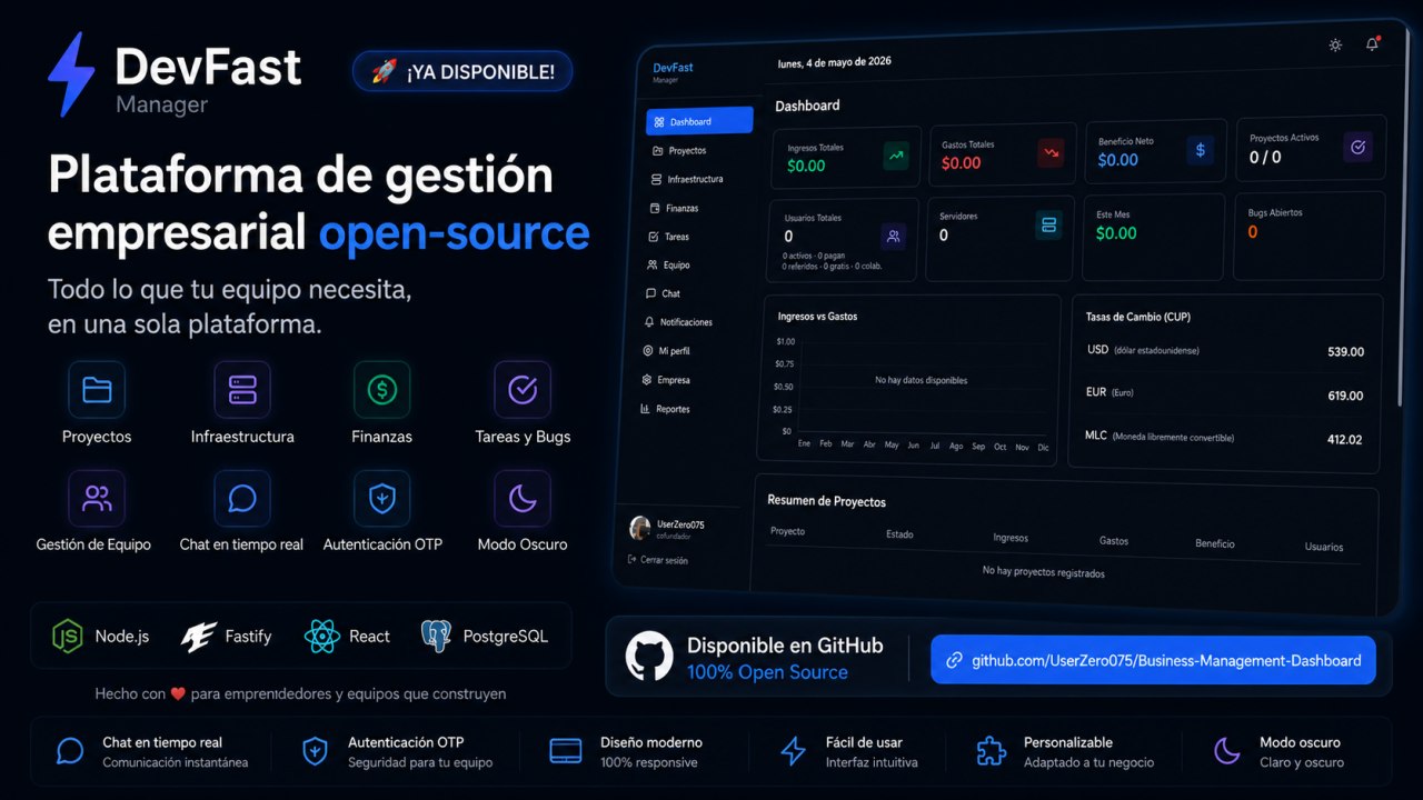 DevFast Manager preview